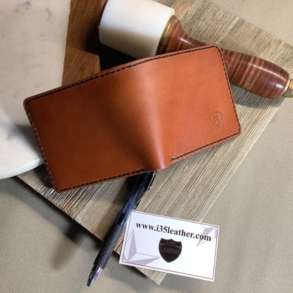 Bifold Wallet - English Tan with Black interior