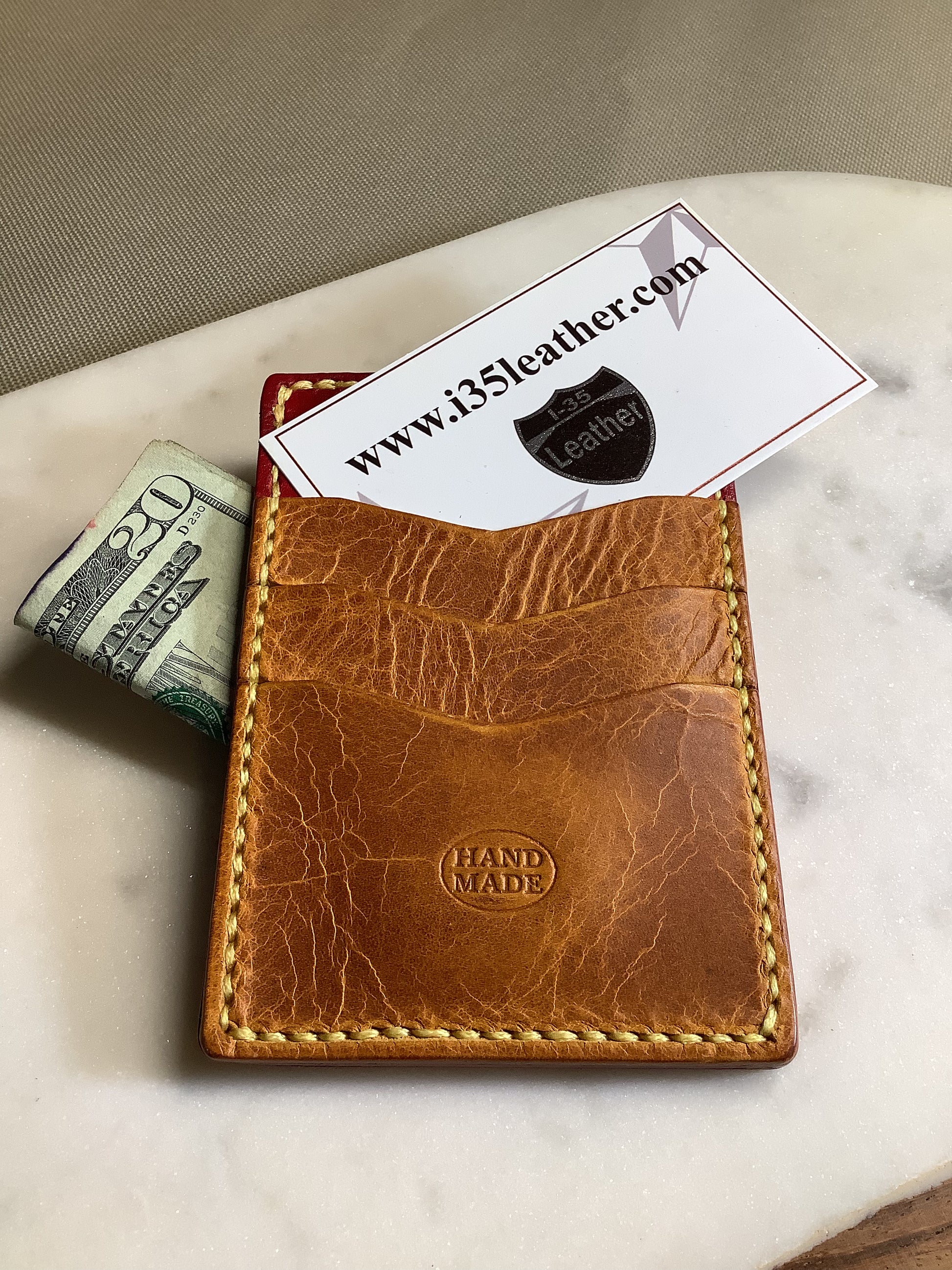 I-35 Leather - Minimalist Wallet - Multiangle