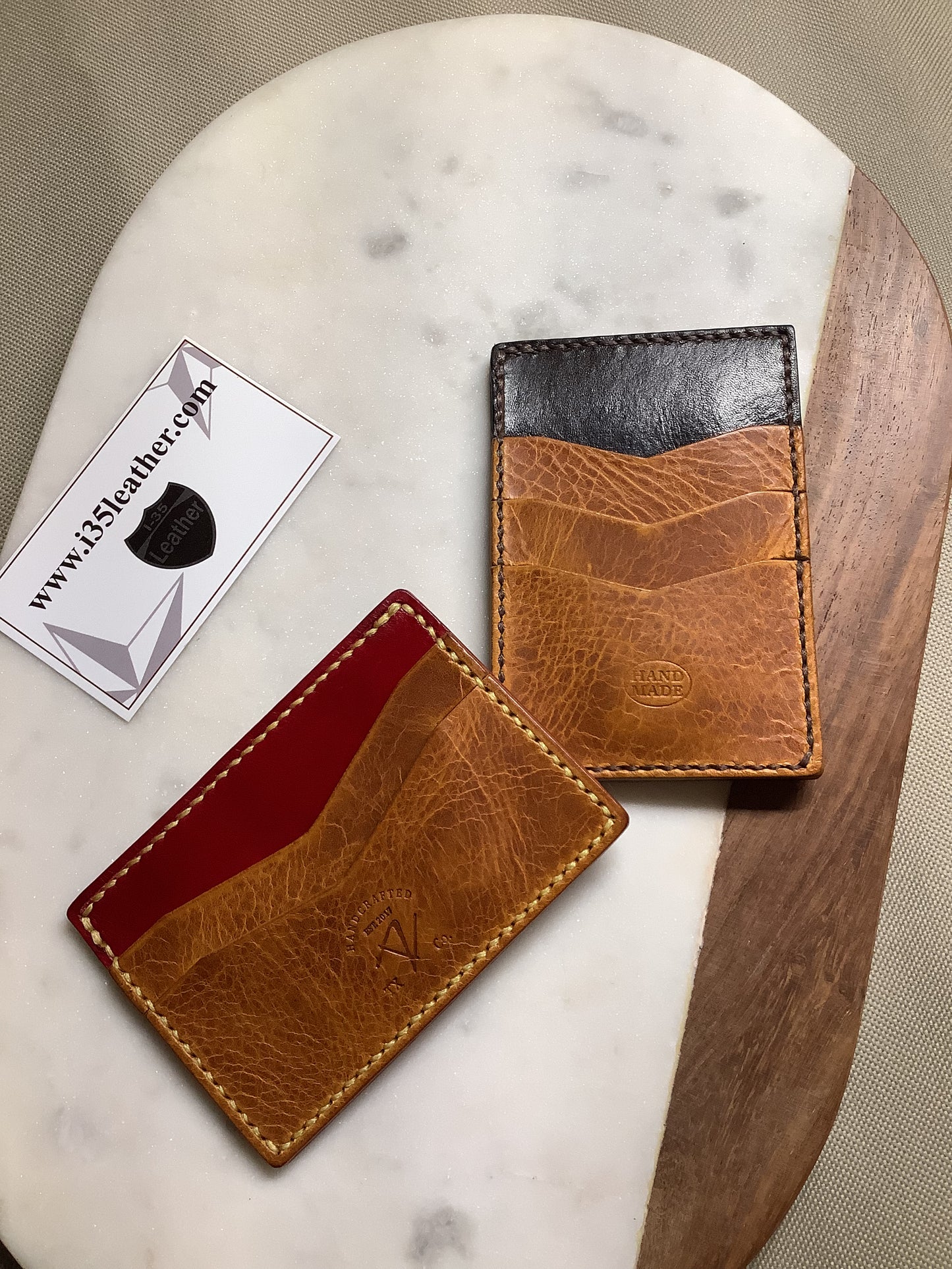 I-35 Leather - Minimalist Wallet - Multiangle