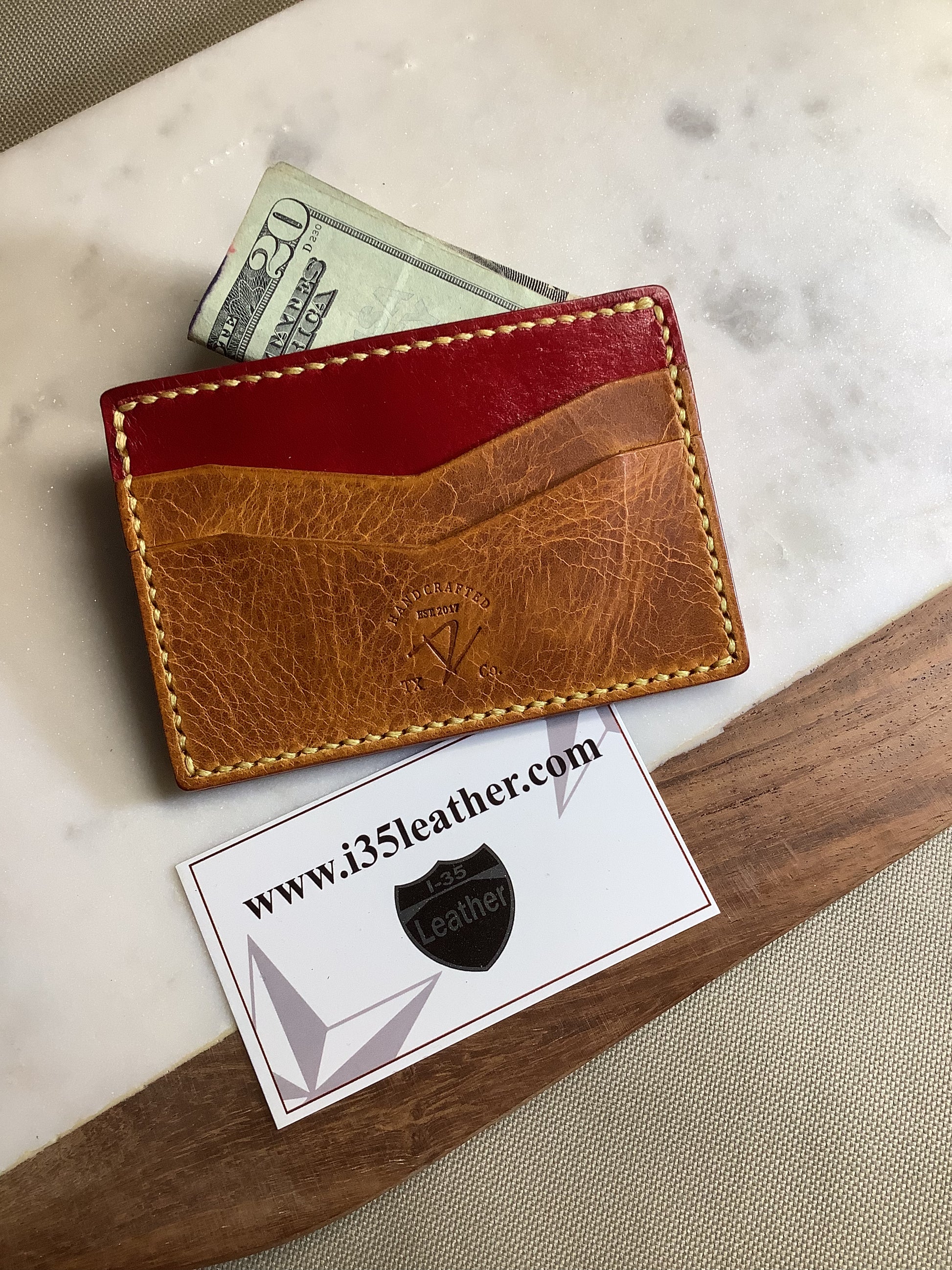 I-35 Leather - Minimalist Wallet - Multiangle