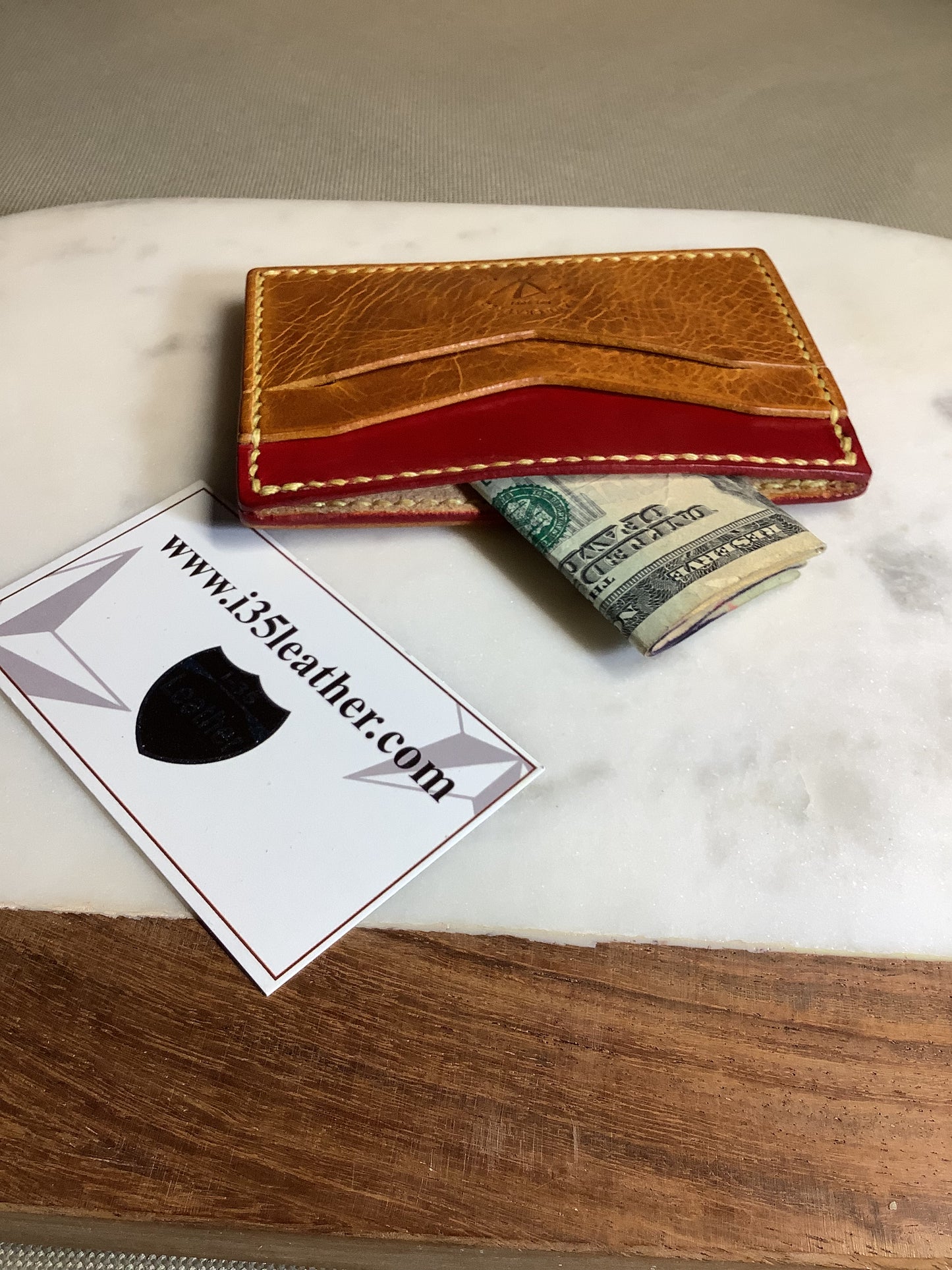 I-35 Leather - Minimalist Wallet - Multiangle