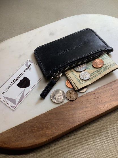 Zipper Pouch Wallet - No. 1 _ I-35 Leather