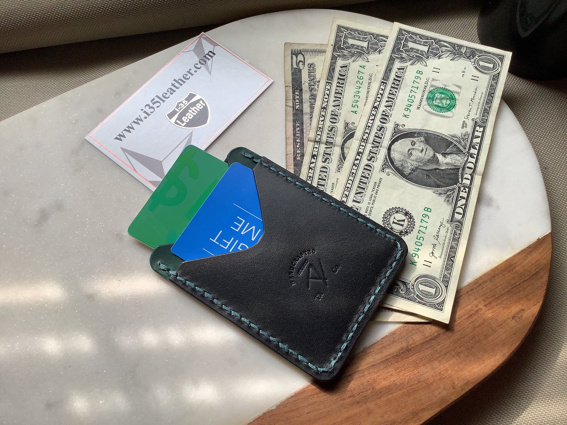 Duo Minimalist Wallet - I-35 Leather