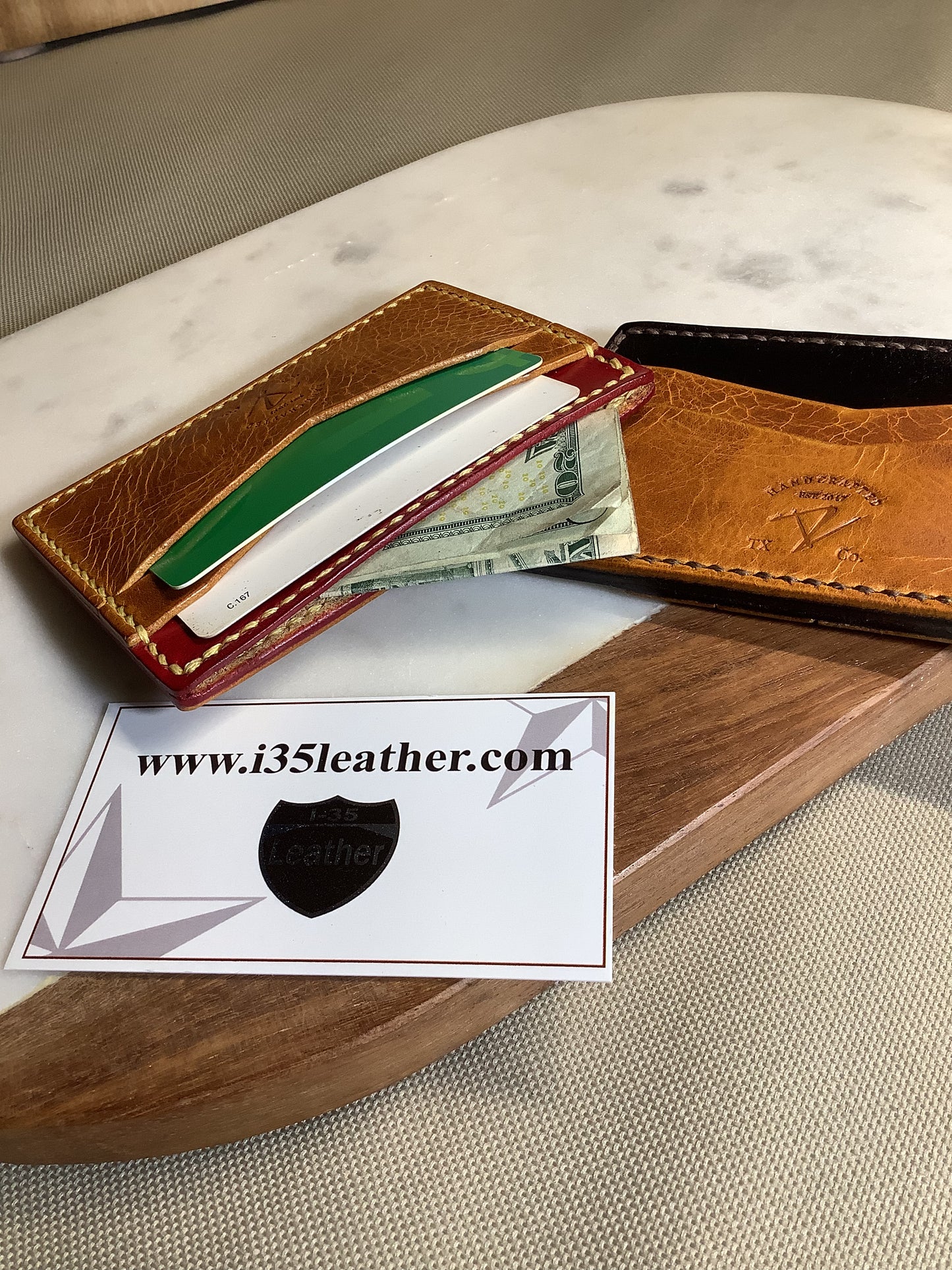 I-35 Leather - Minimalist Wallet - Multiangle