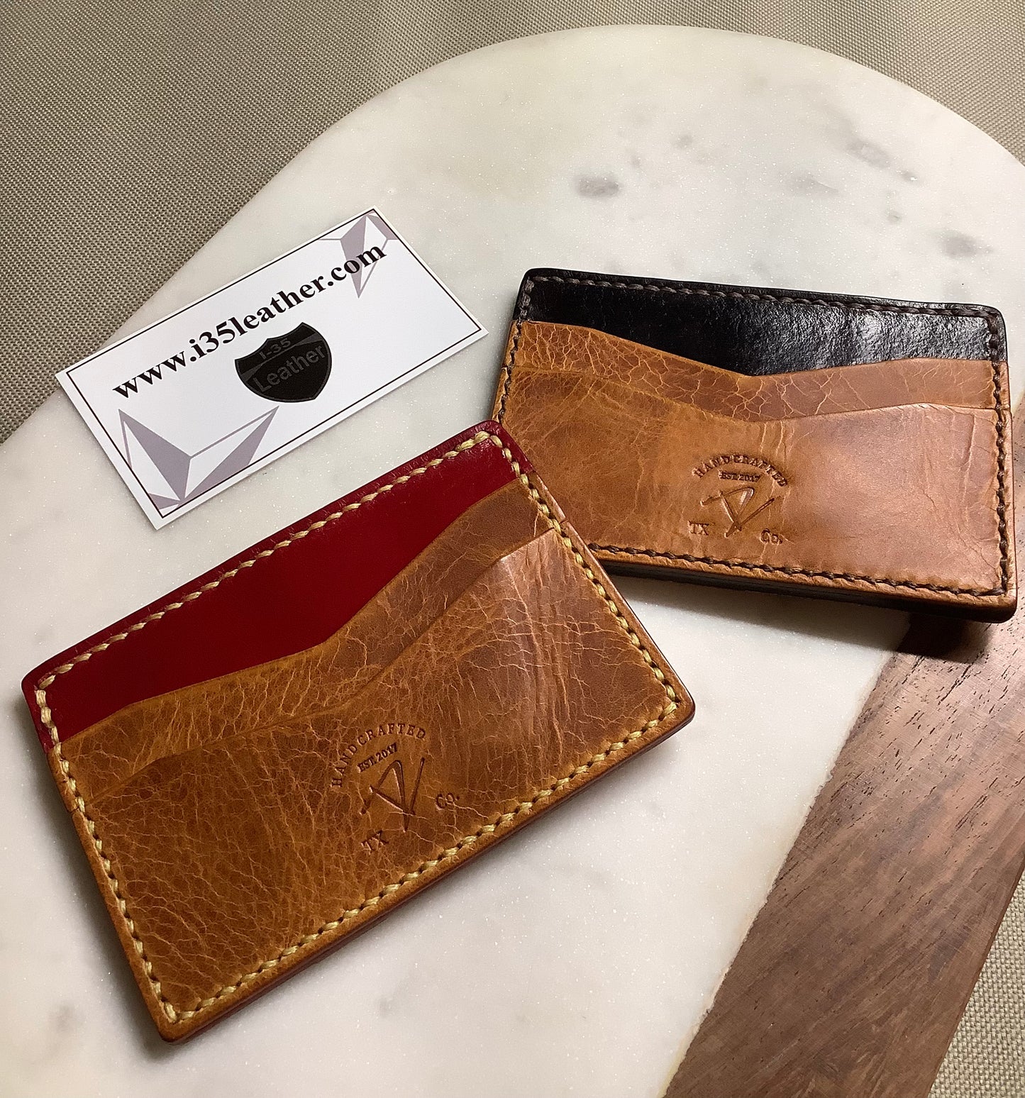 I-35 Leather - Minimalist Wallet - Multiangle