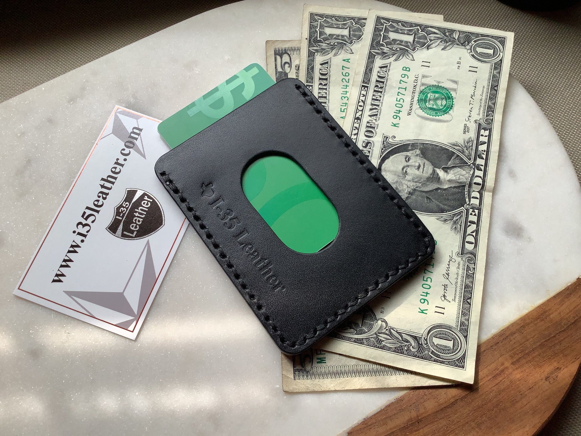 Duo Minimalist Wallet - I-35 Leather