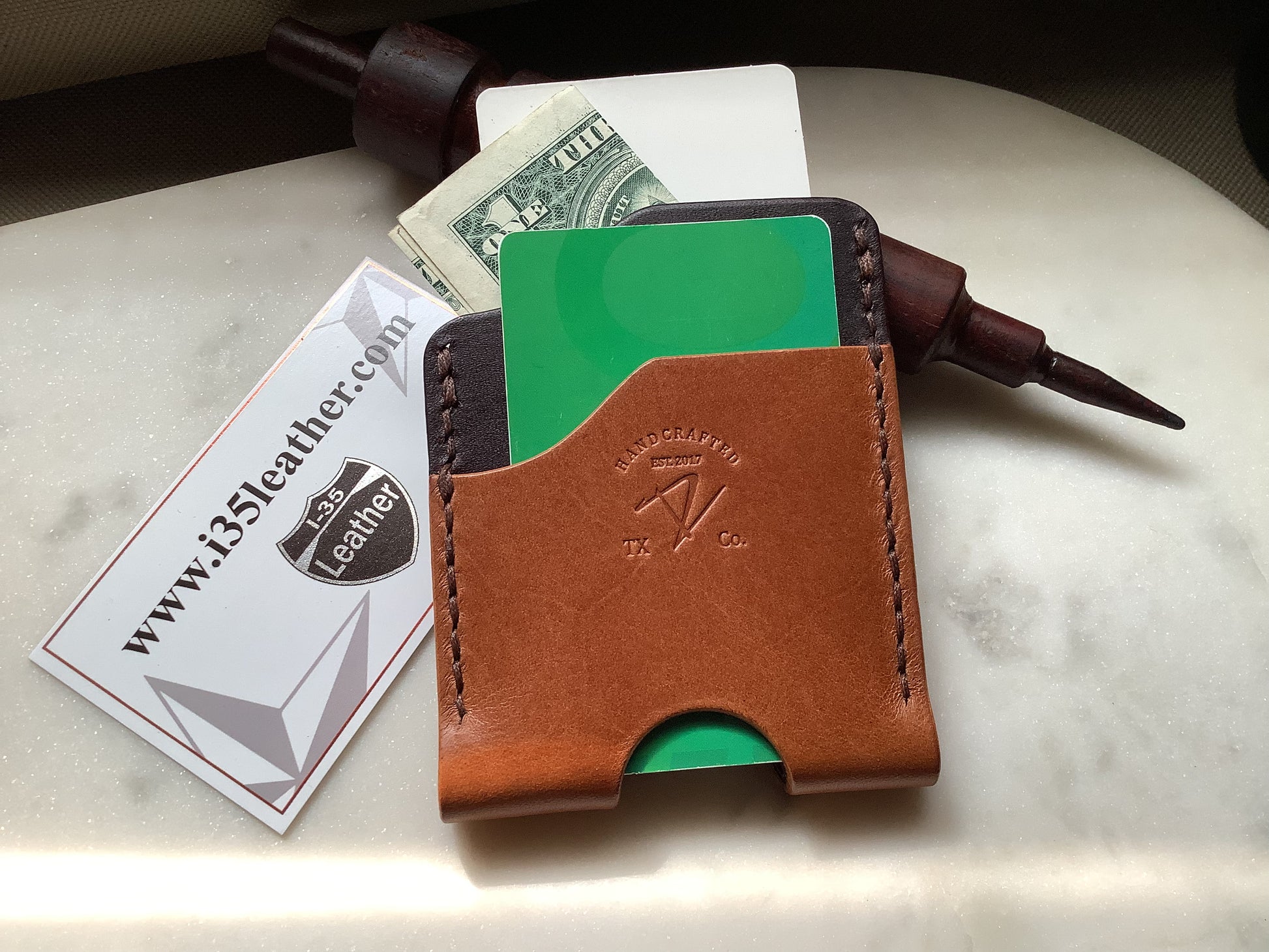 Triad Minimalist Wallet - I-35 Leather