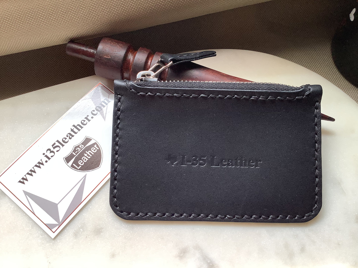 Zipper Pouch Wallet - No. 1 _ I-35 Leather