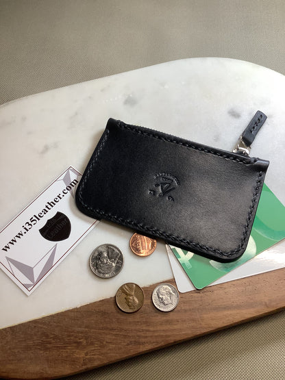 Zipper Pouch Wallet - No. 1 _ I-35 Leather