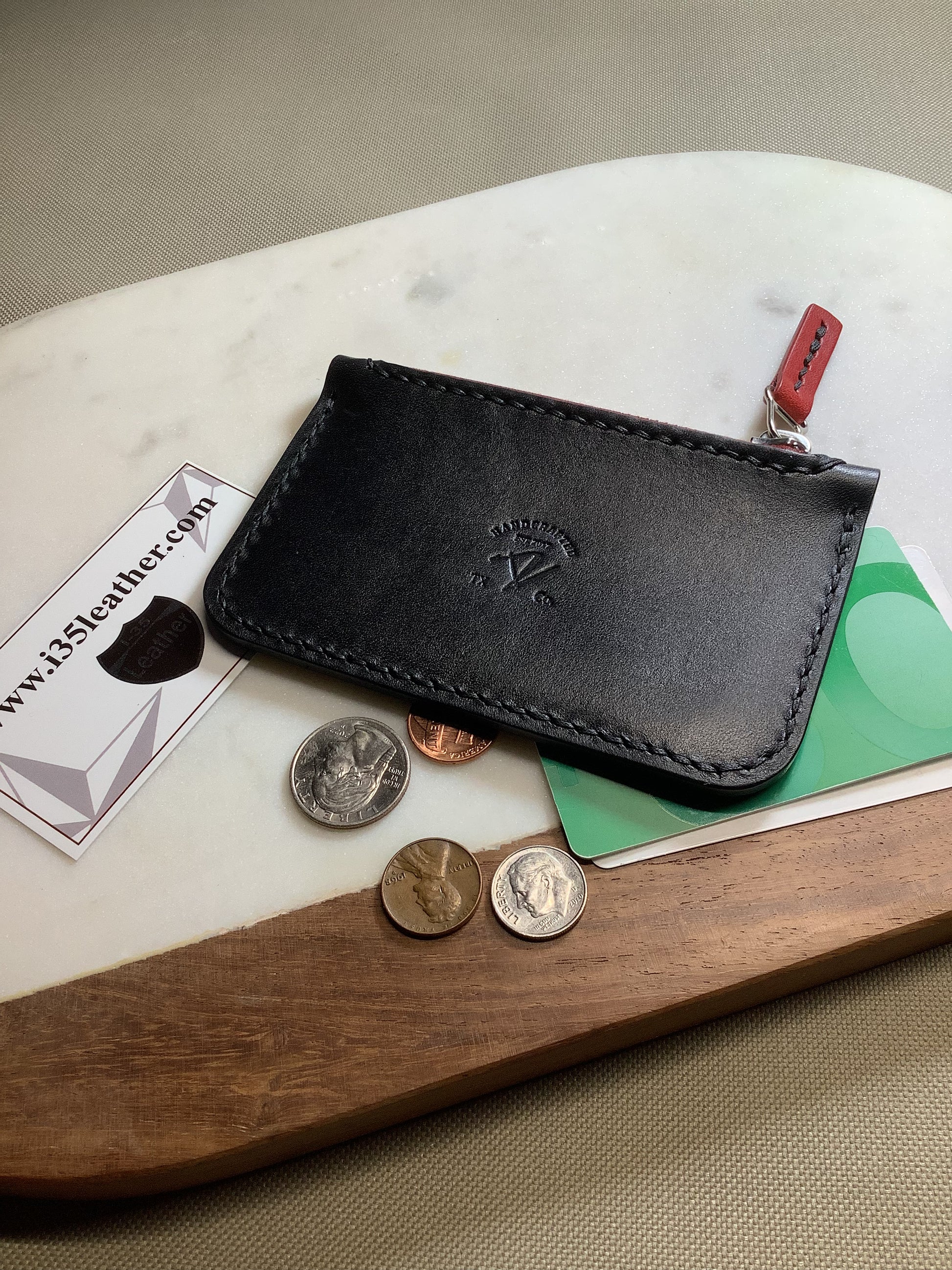 Zipper Pouch Wallet - No. 2 - I-35 Leather