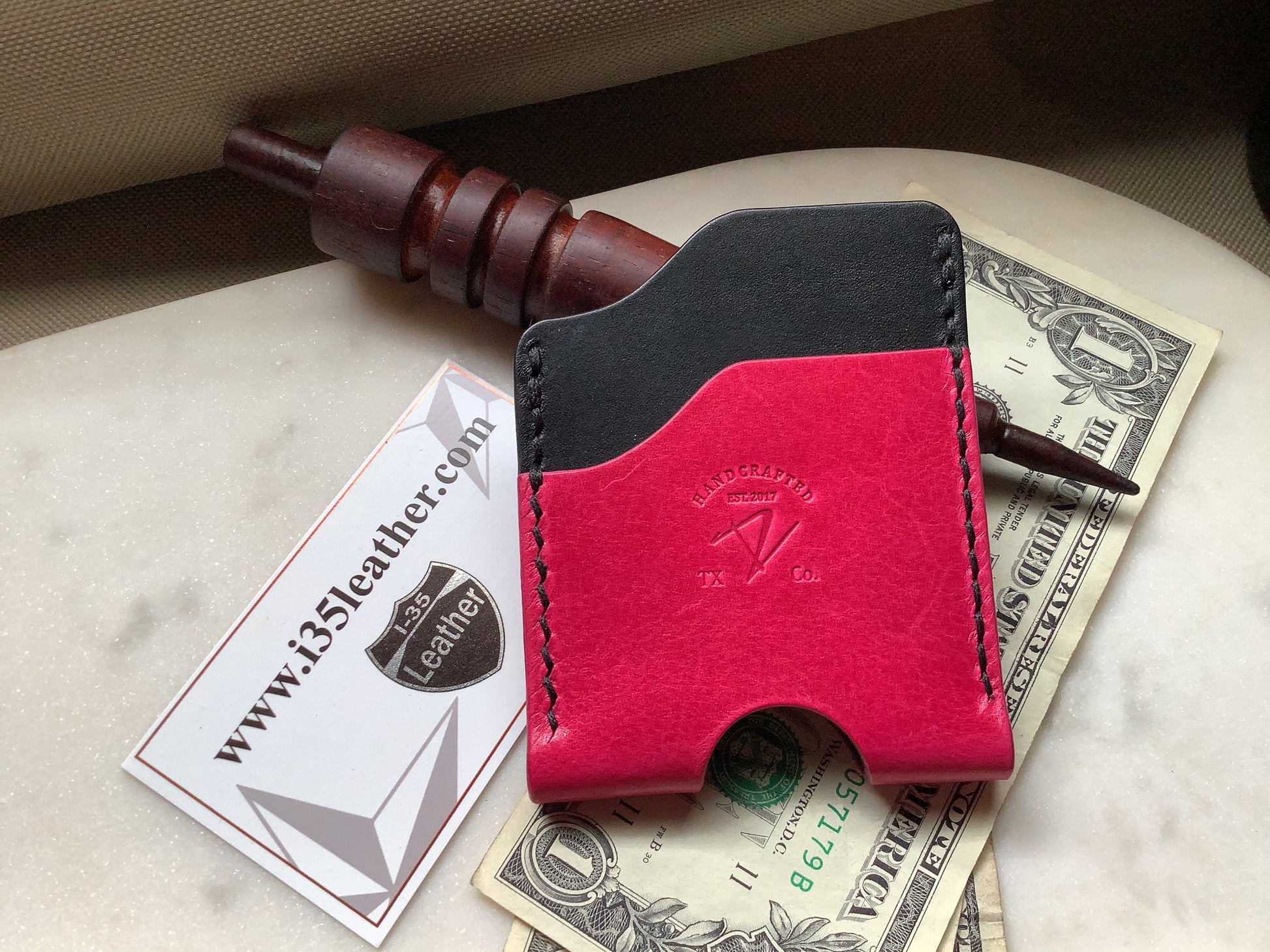 Triad Minimalist Wallet - I-35 Leather