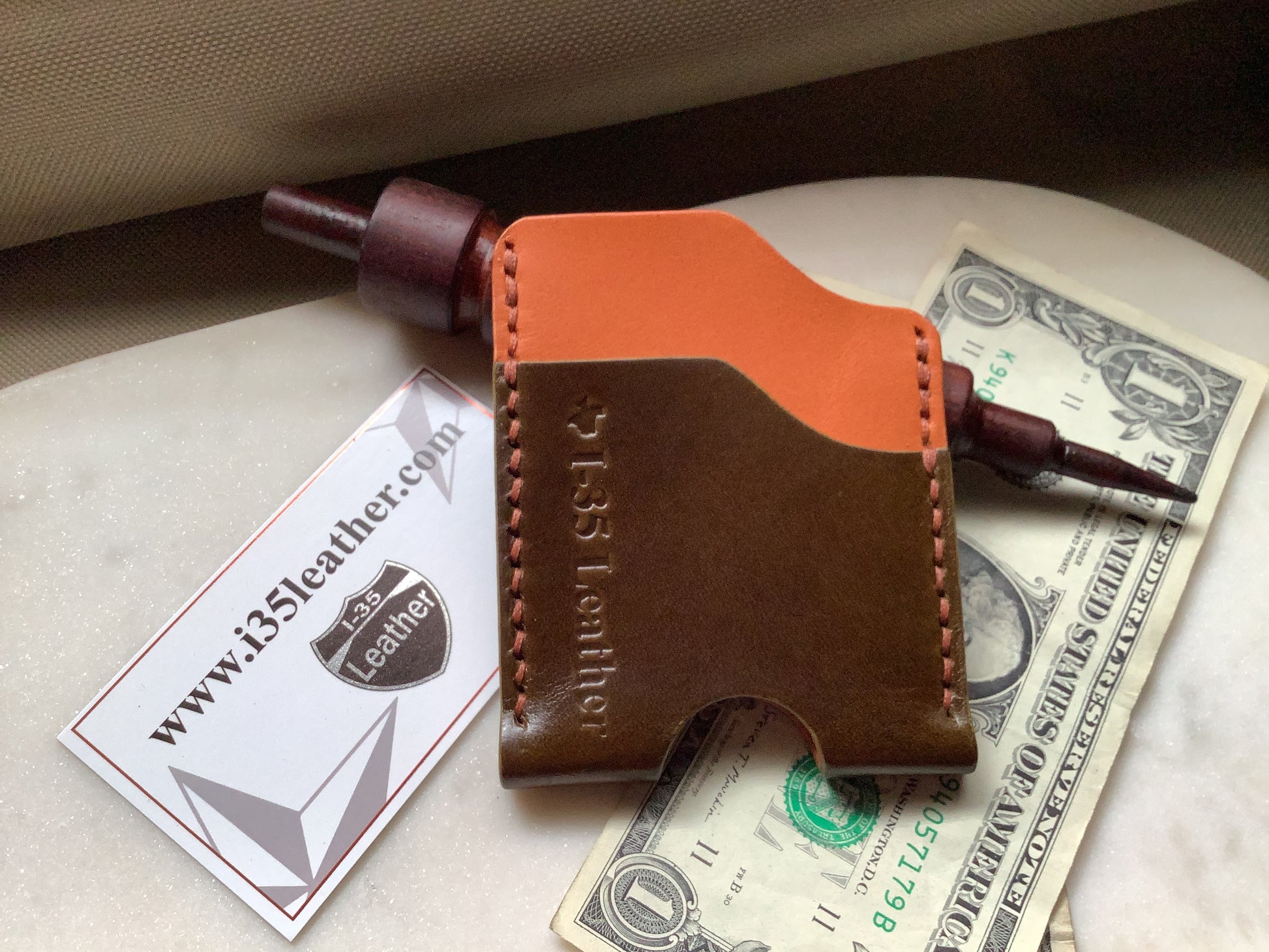 Triad Minimalist Wallet - I-35 Leather