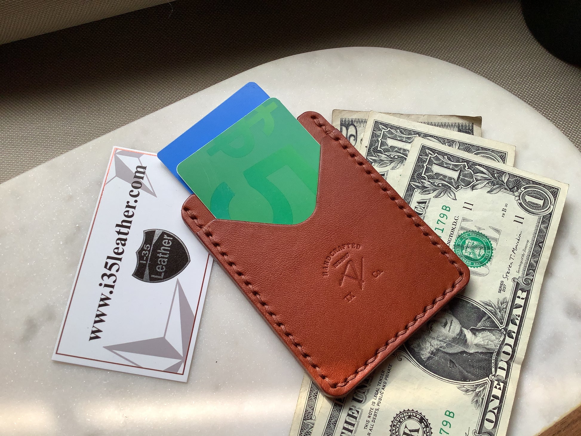 Duo Minimalist Wallet - I-35 Leather