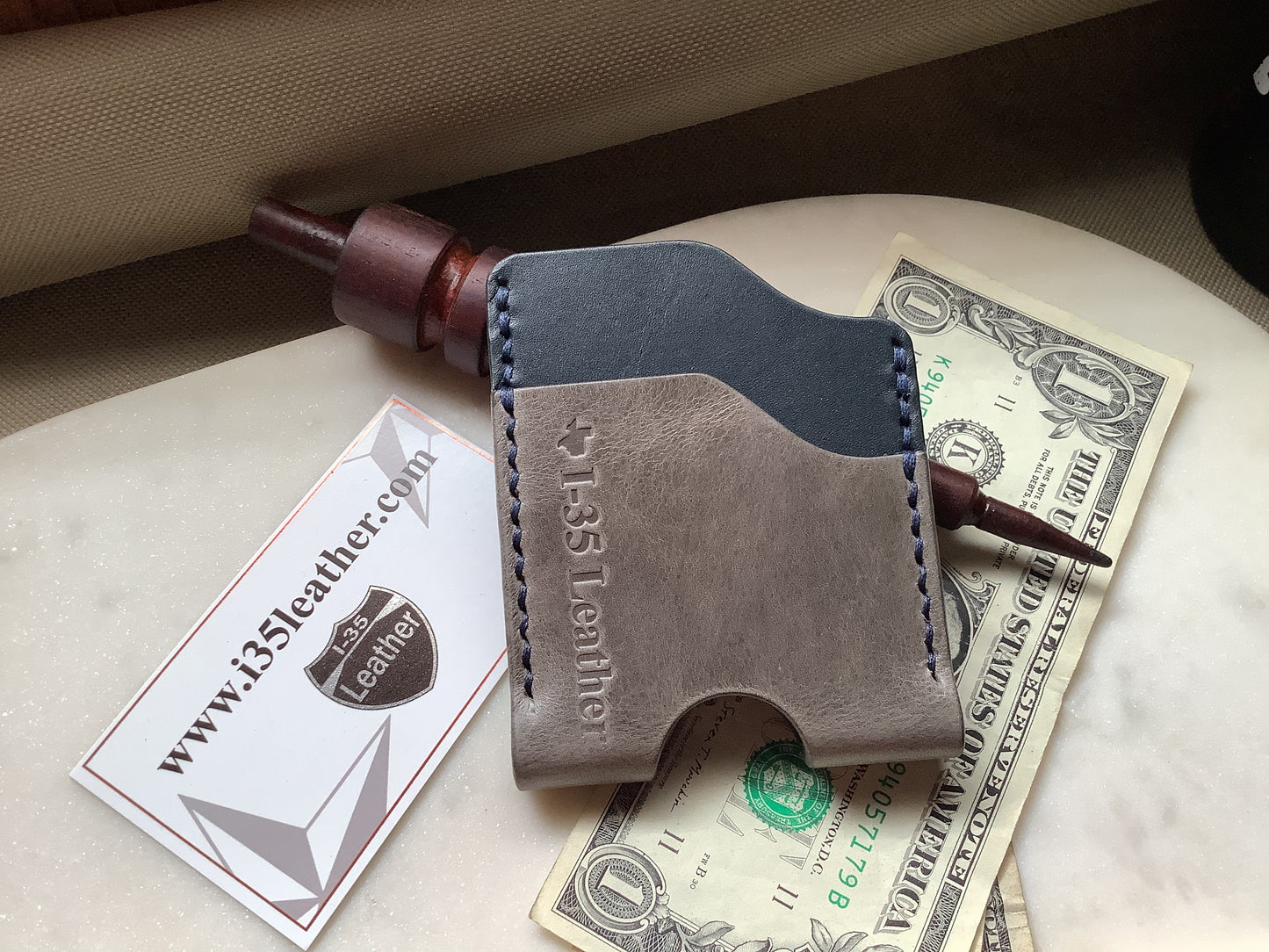 Triad Minimalist Wallet - I-35 Leather