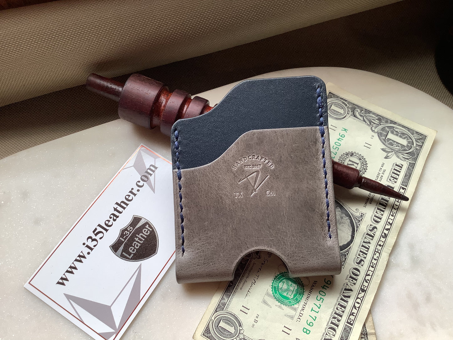 Triad Minimalist Wallet - I-35 Leather