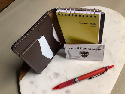 I-35 Leather - Small Notepad - Pecan exterior Leather