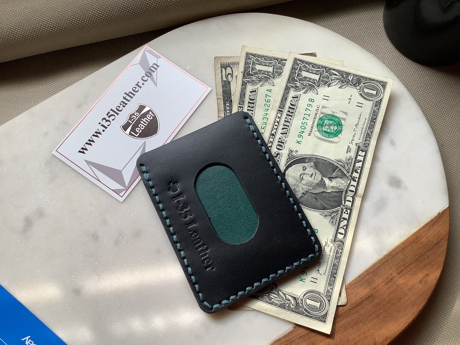 Duo Minimalist Wallet - I-35 Leather