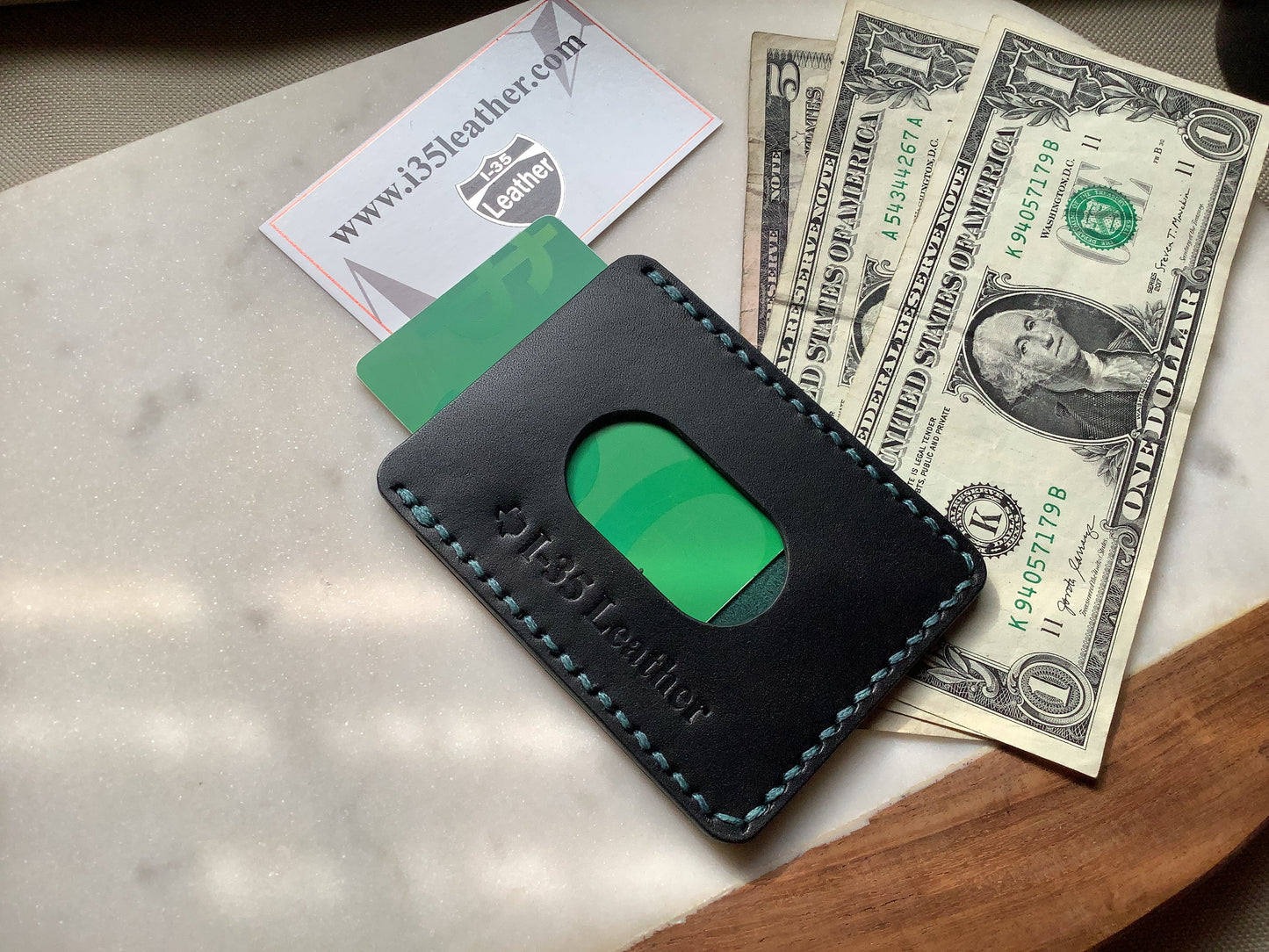 Duo Minimalist Wallet - I-35 Leather