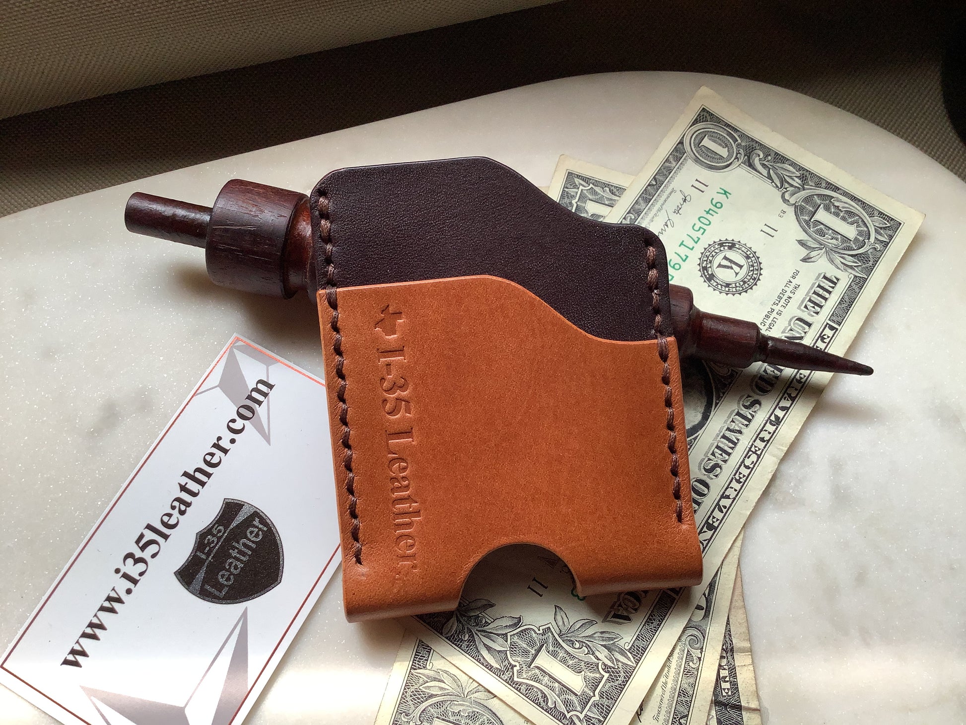 Triad Minimalist Wallet - I-35 Leather