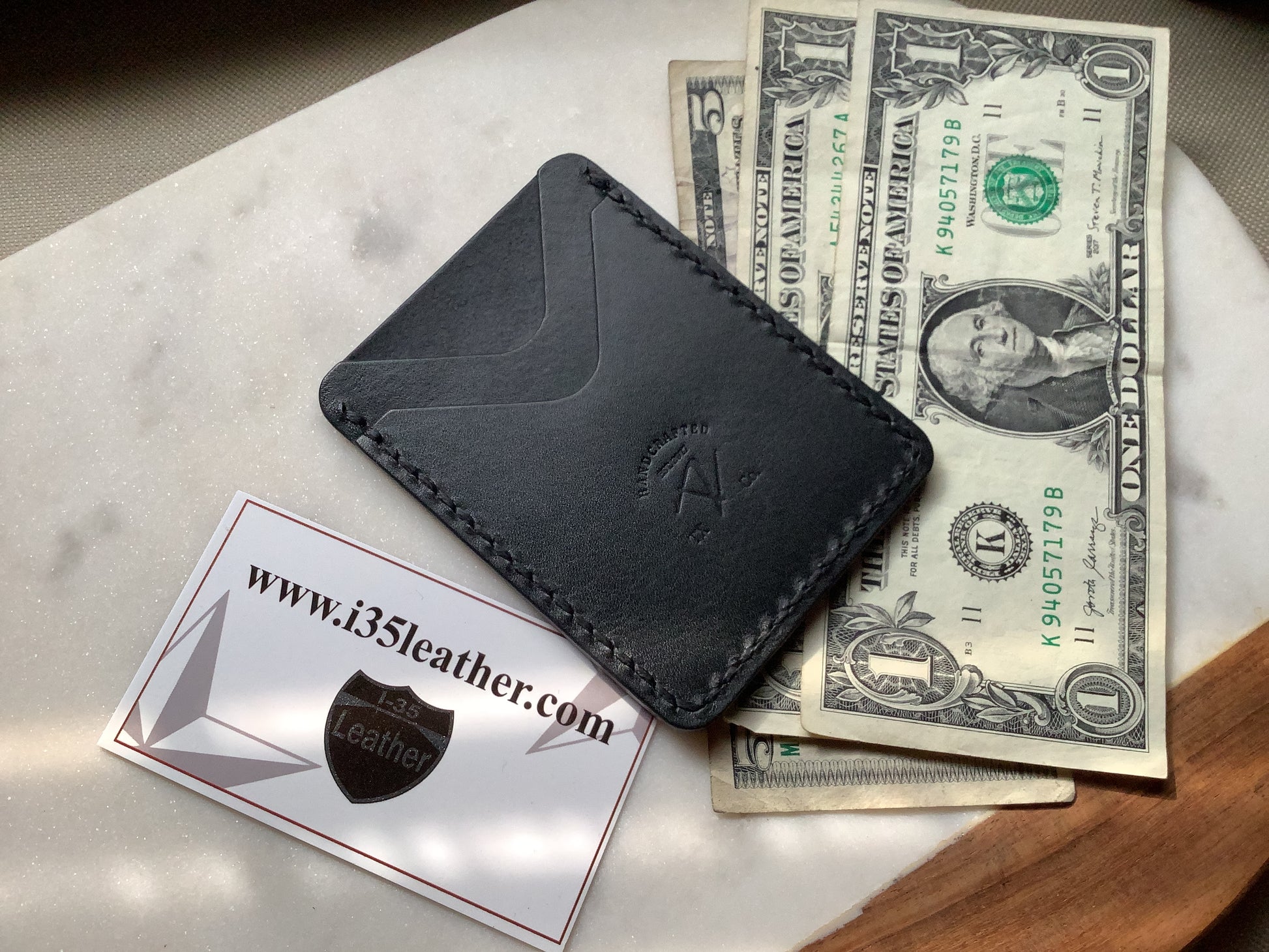 Duo Minimalist Wallet - I-35 Leather