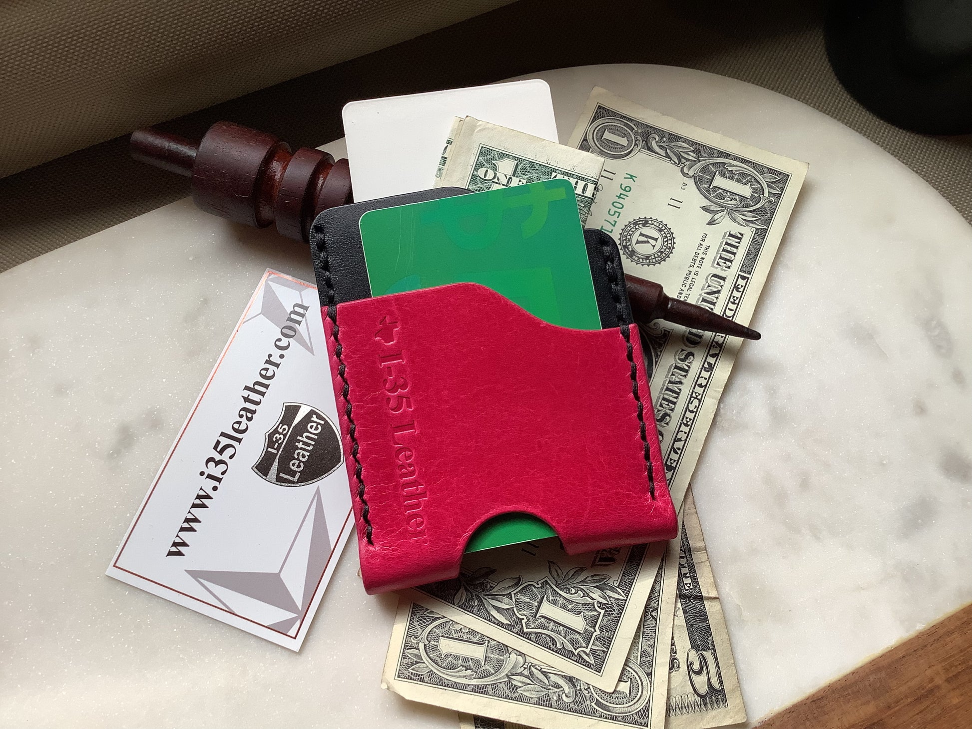 Triad Minimalist Wallet - I-35 Leather