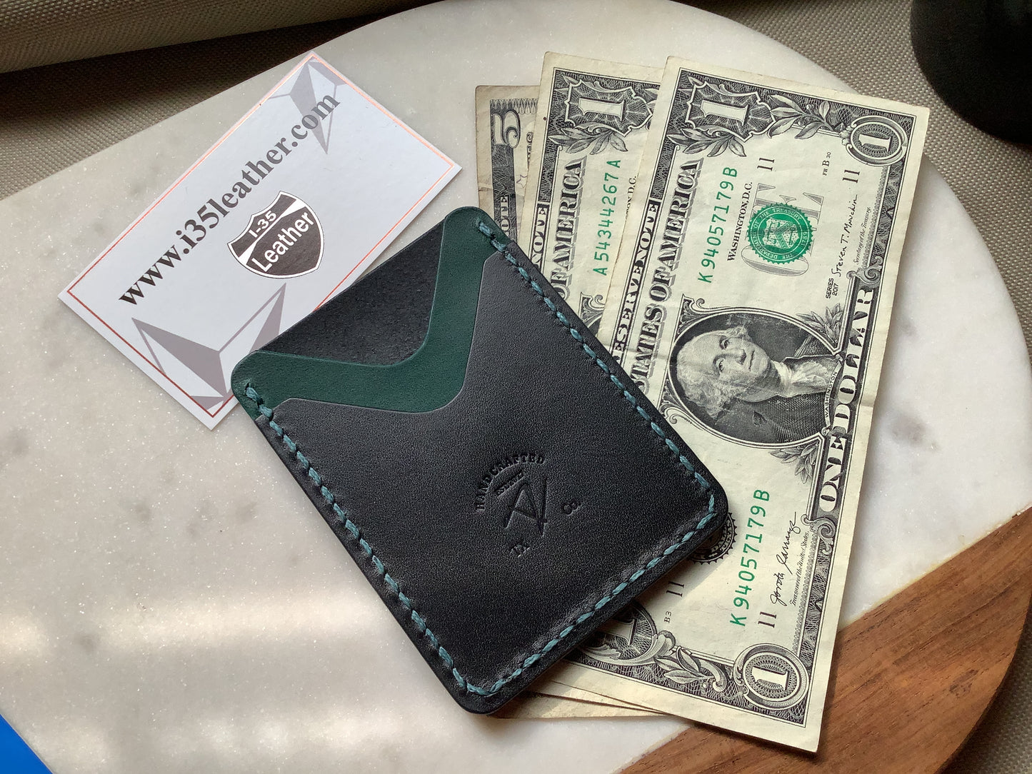 Duo Minimalist Wallet - I-35 Leather