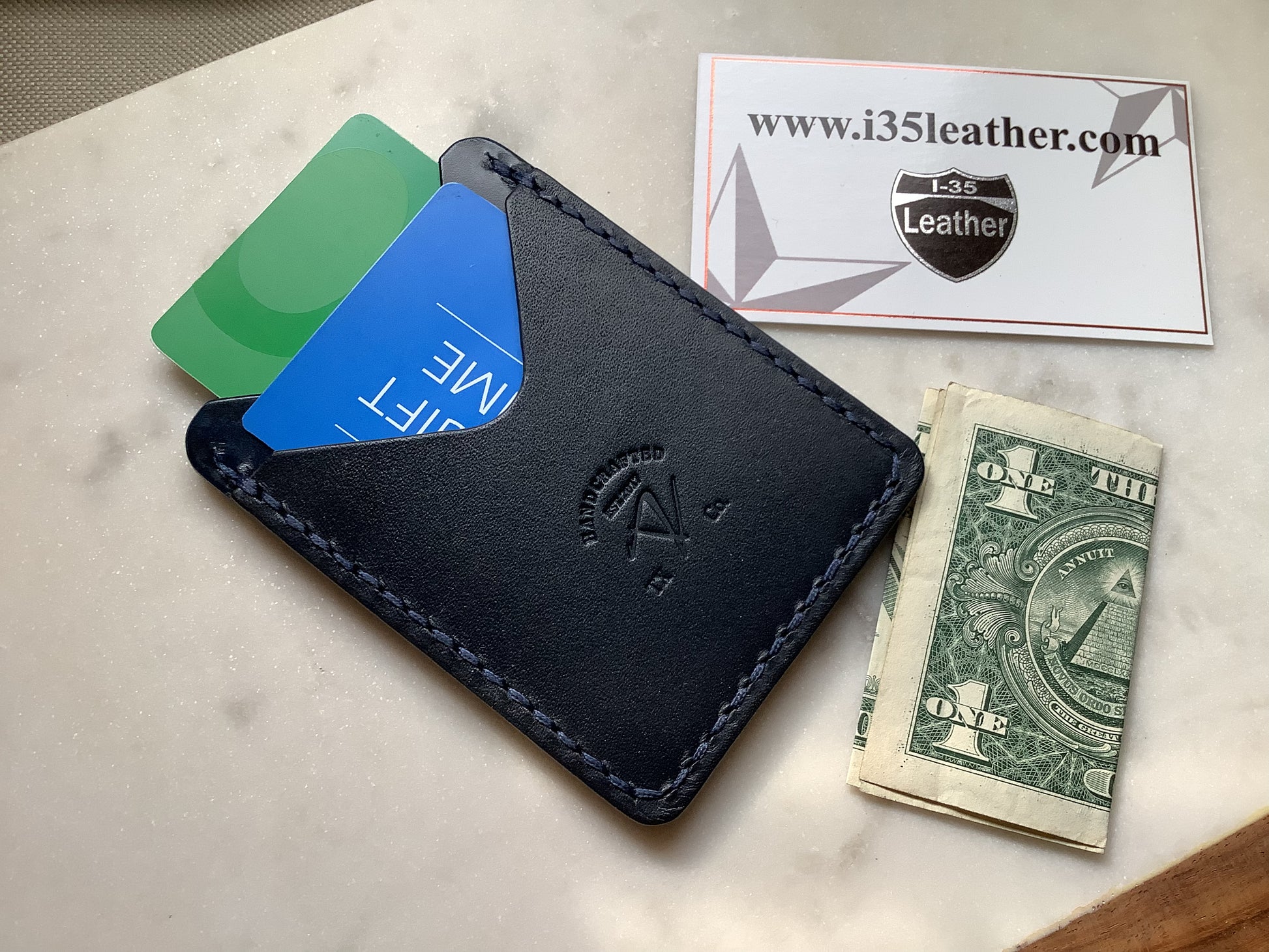 Duo Minimalist Wallet - I-35 Leather